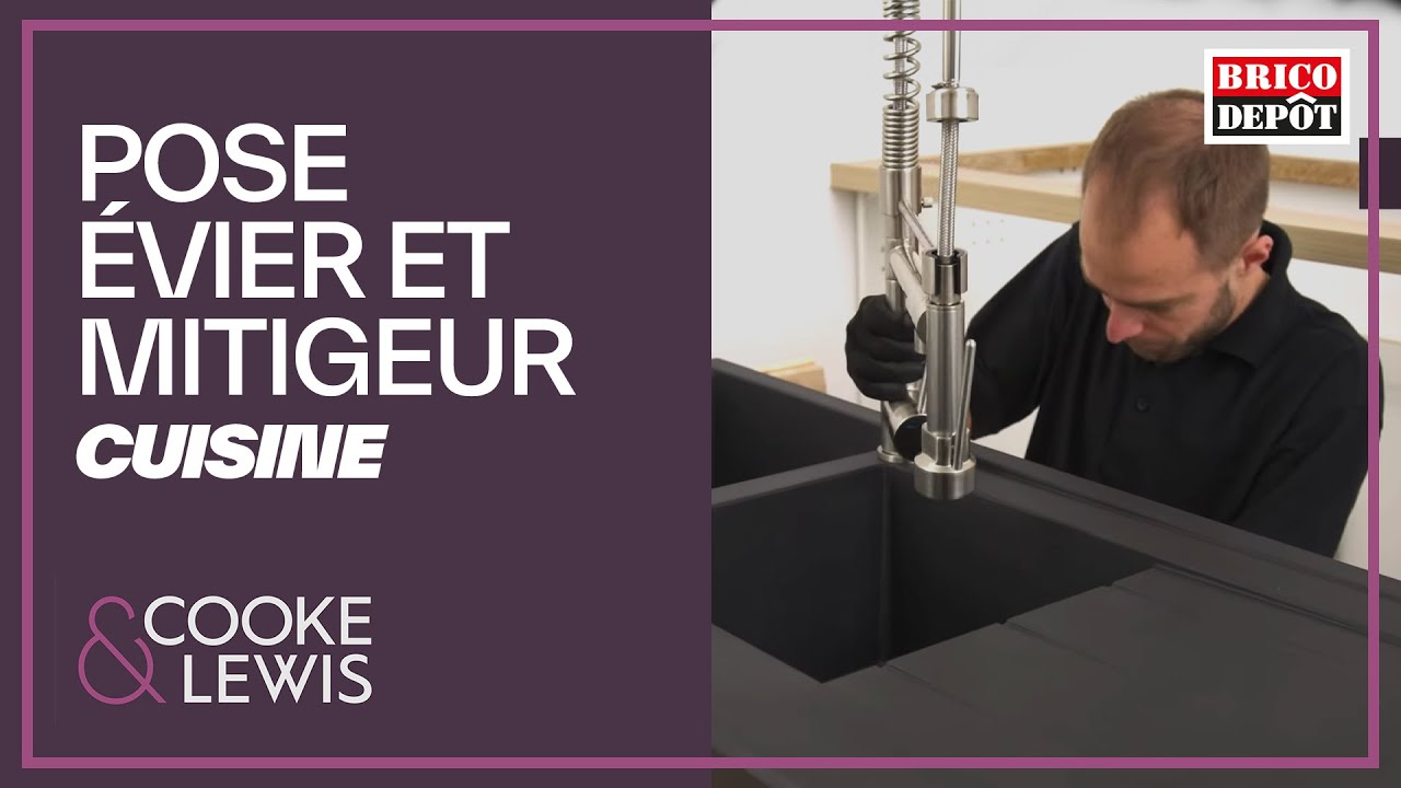 Comment poser son évier et un mitigeur de cuisine ? Installation complète avec Brico Dépôt