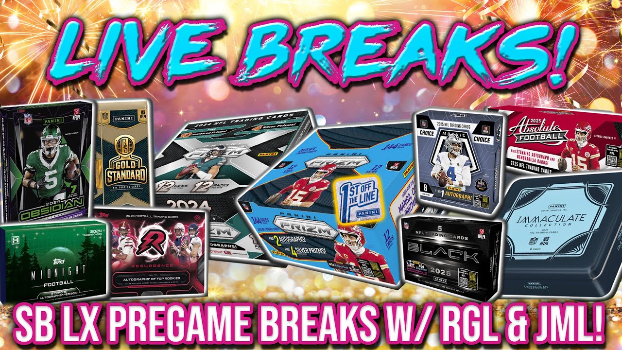 SB WEEKEND PREGAME NFL BREAKS w/ RGL & JML!! |  + Museum Coll MLB + Royalty UFC! (RGL 5044-5052)