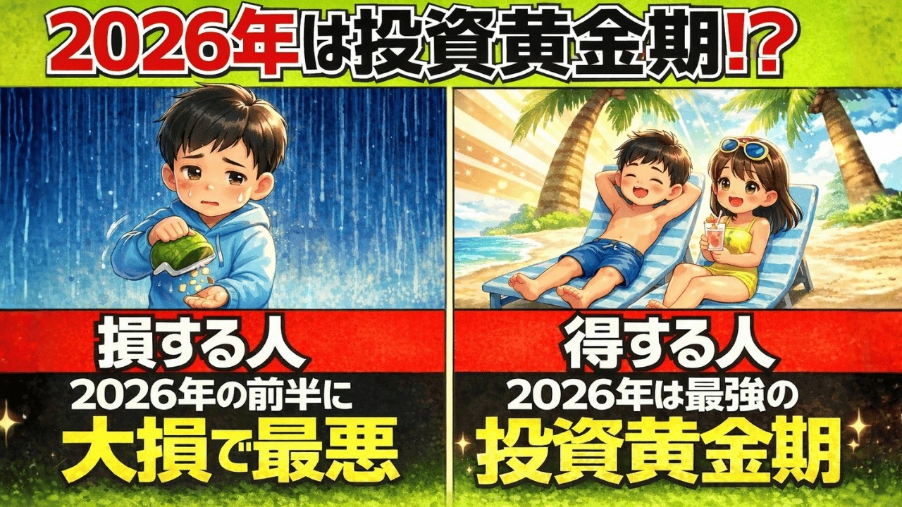 2026年、投資しない人は一生後悔する！？黄金期が来る6つの根拠と、今すぐやるべきNISA・iDeCoの神対策。|大人のための経済チャンネル