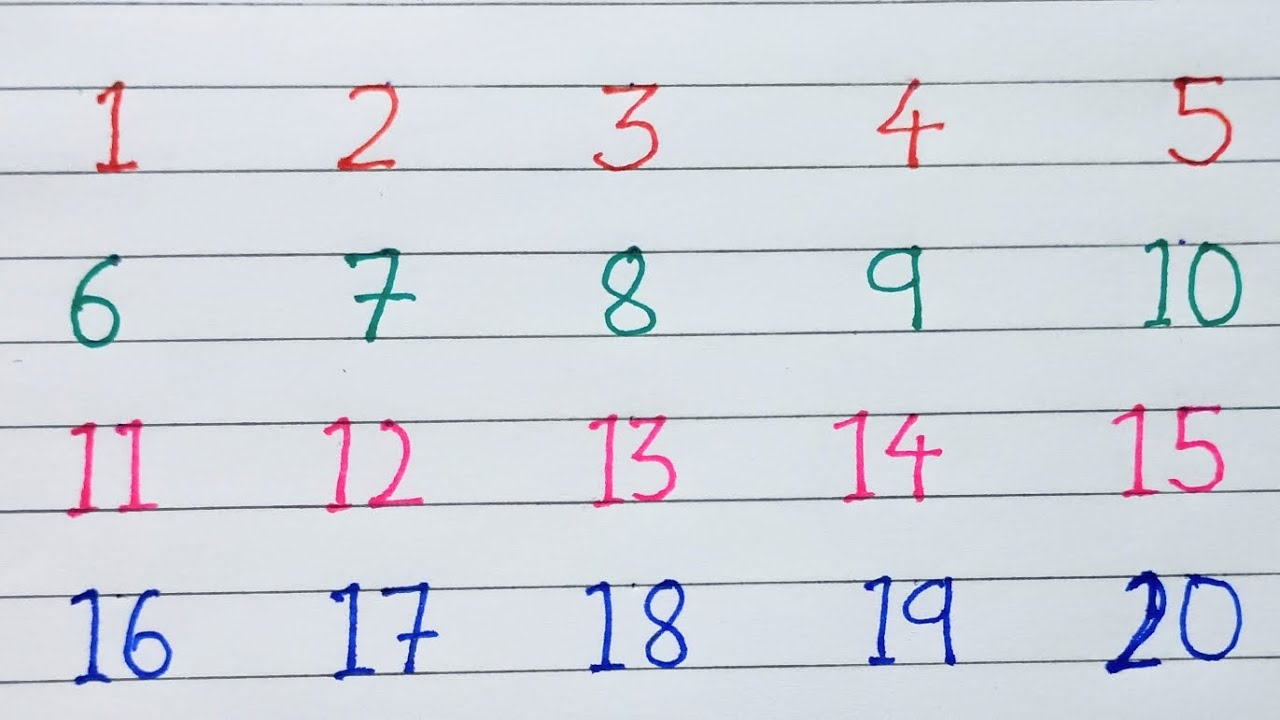 1 to 35 Counting | Kids Counting 1-35 | Calligraphy Video | Number Counting Math 10 #maths #viral 
