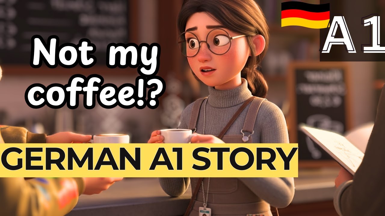 Learn German With a Fun Café Story for Beginners! ABSOLUTE A1