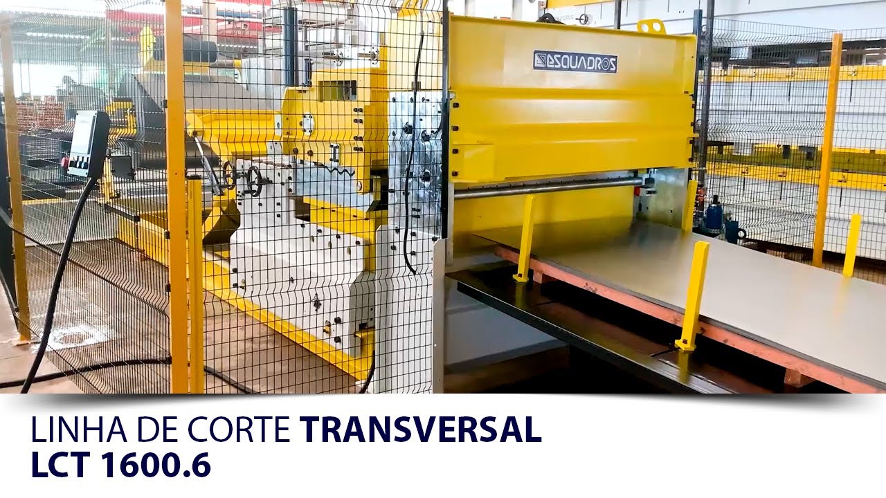 Linhas de Corte Transversal LCT 1600.6 Esquadros - Espessuras de 0,90mm a 6,35mm