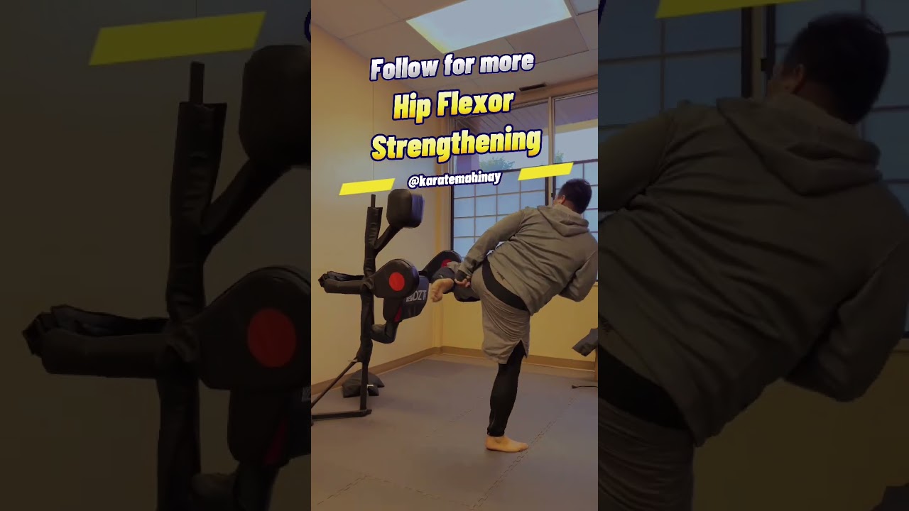 Hip Flexor Training. #karate #martialarts #shokenschoolofkarate #fyp #shorts