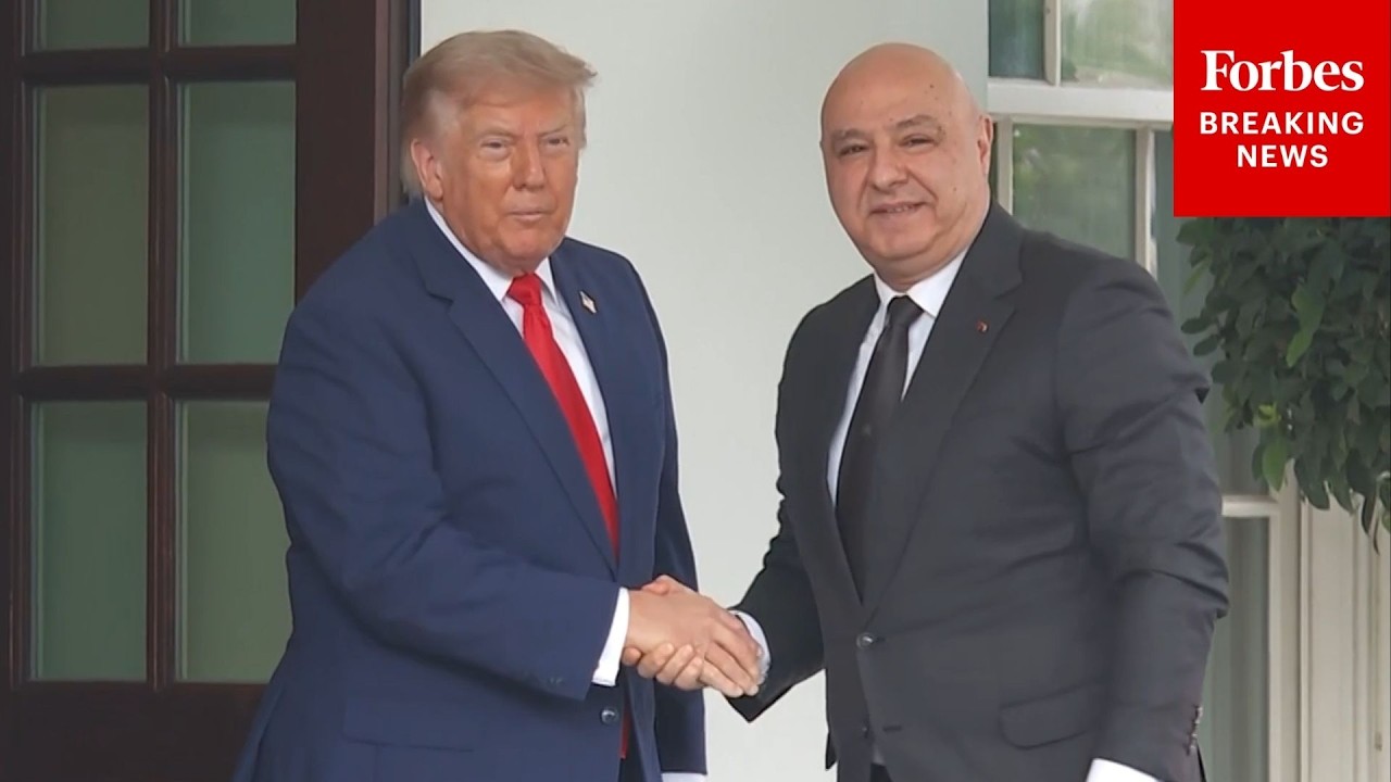 BREAKING: Trump Welcomes Lebanese President Joseph Aoun To The White House