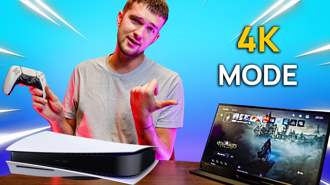 Пробую PS5 на портативном мониторе 4K ИДЕАЛЬНО