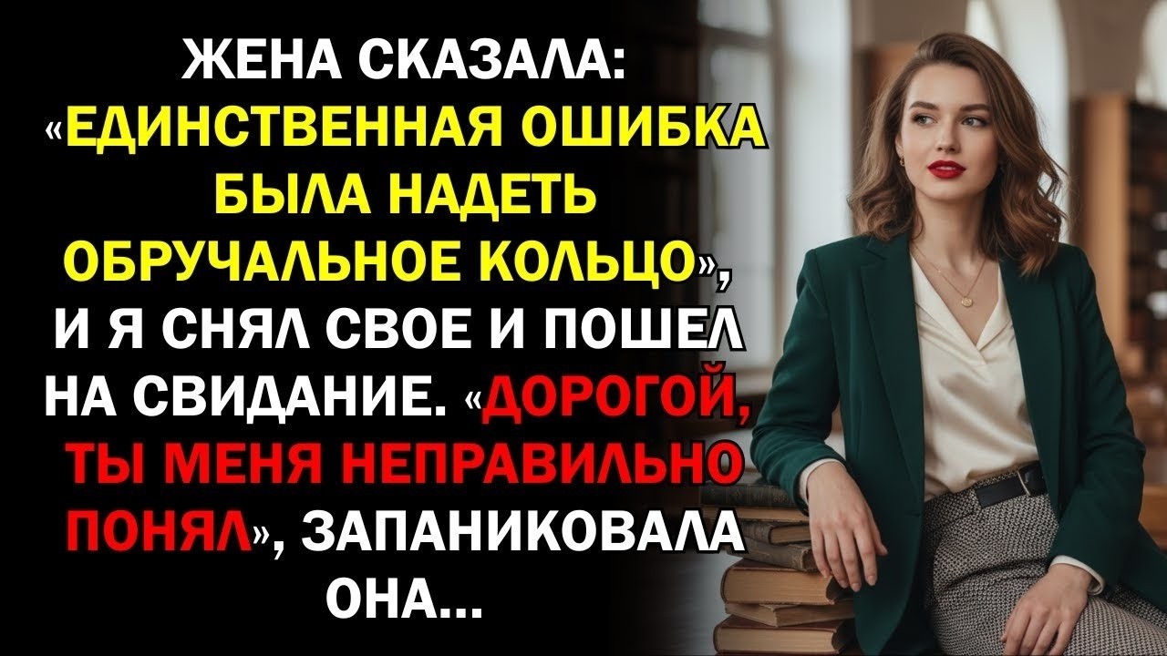Жена сказала: «Единственная ошибка была надеть обручальное кольцо», и я снял свое и пошел на...