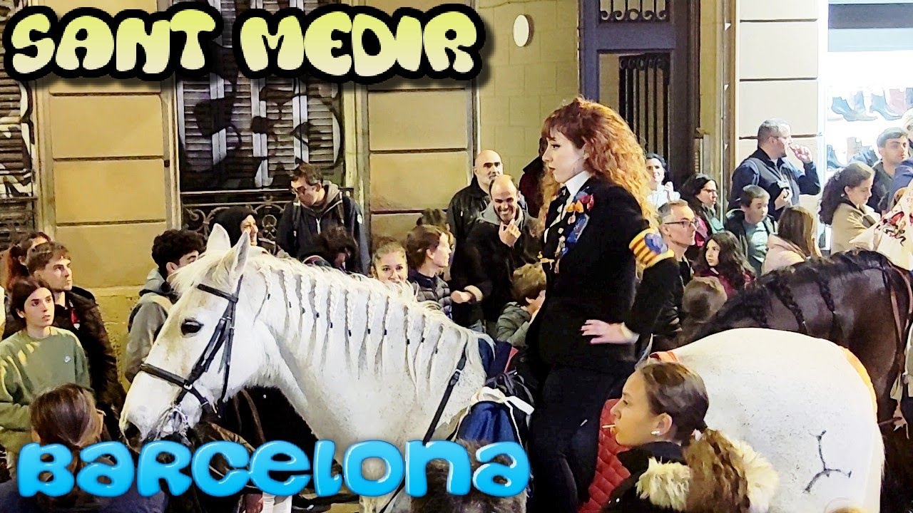 SANT MEDIR La Fiesta mas Dulce de Barcelona 2024 Spain 4K