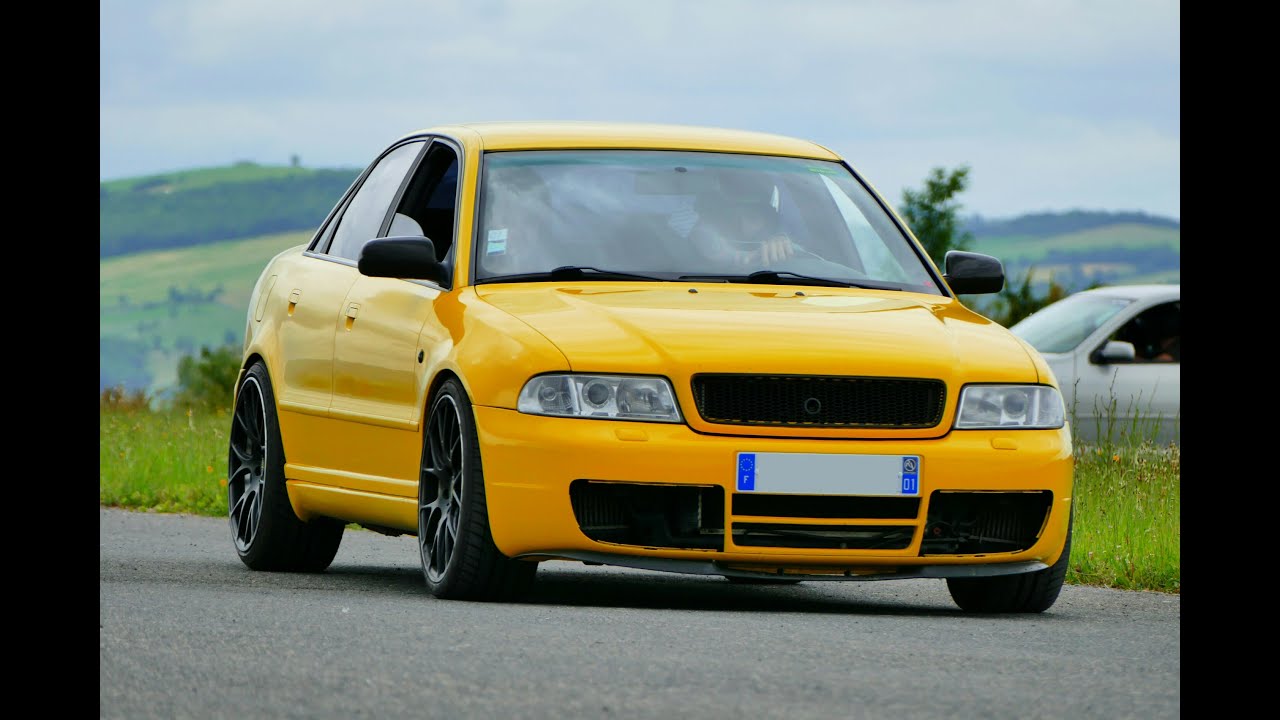 [450 HP] Yellow Audi S4 B5 (Revs, Accelerations and Fly-By)