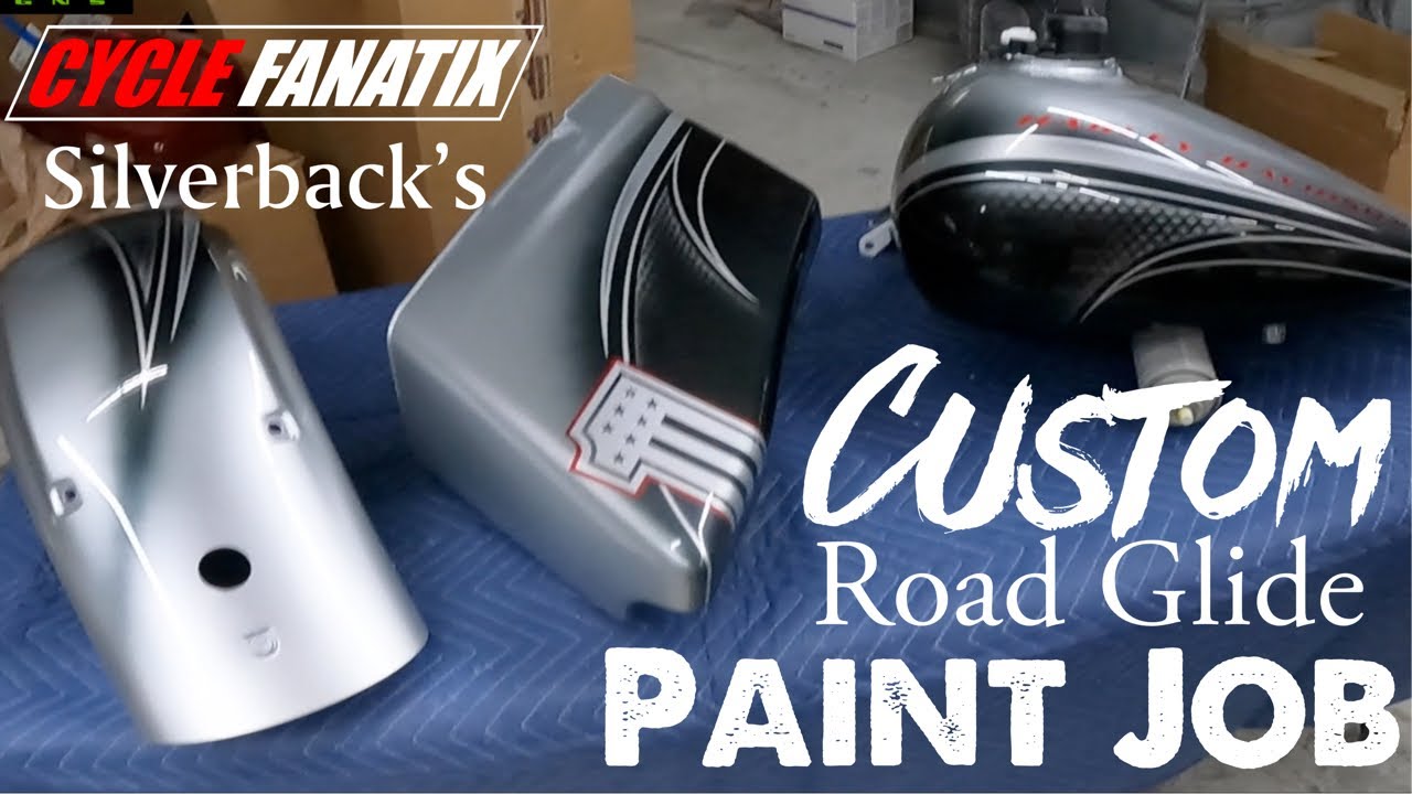 FINALLY !!!! THE NEW SILVERBACK'S CUSTOM HARLEY ROAD GLIDE SPECIAL PAINT JOB - AMAZING !!!