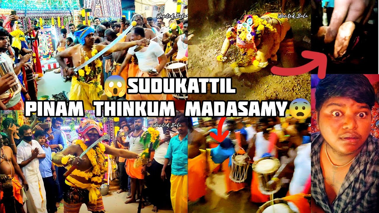 🤯Sivarathiri poojayil sudukattil pinam thinkum madasamy😨😱 #wantedbala #foodie