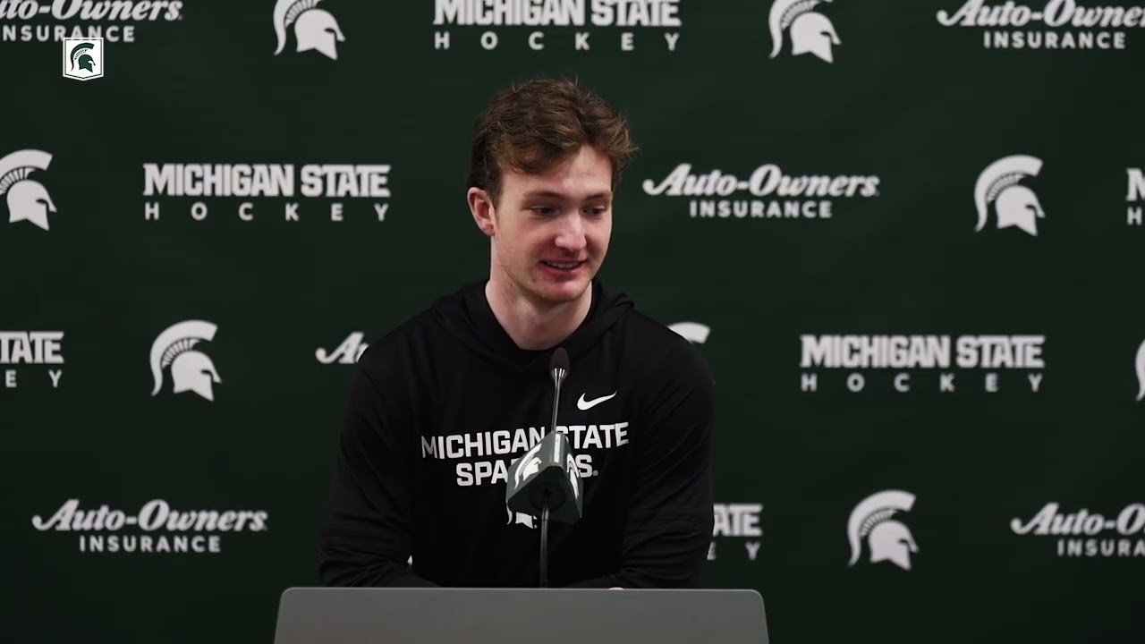 MSU goalie Trey Augustine on 13-round shootout victory over Ohio State