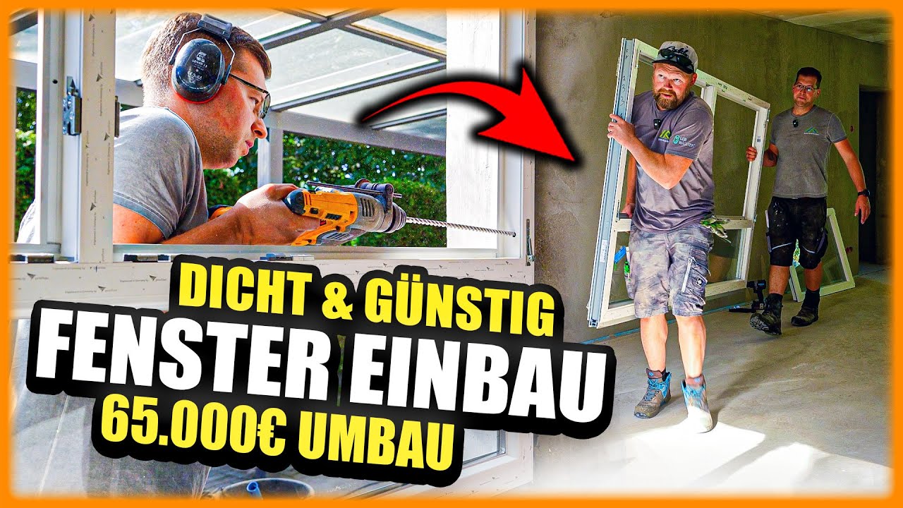 Neues FENSTER in Mauerwerks&ouml;ffnung - Einbau im 65.000&euro; Umbau! | Home Build Solution