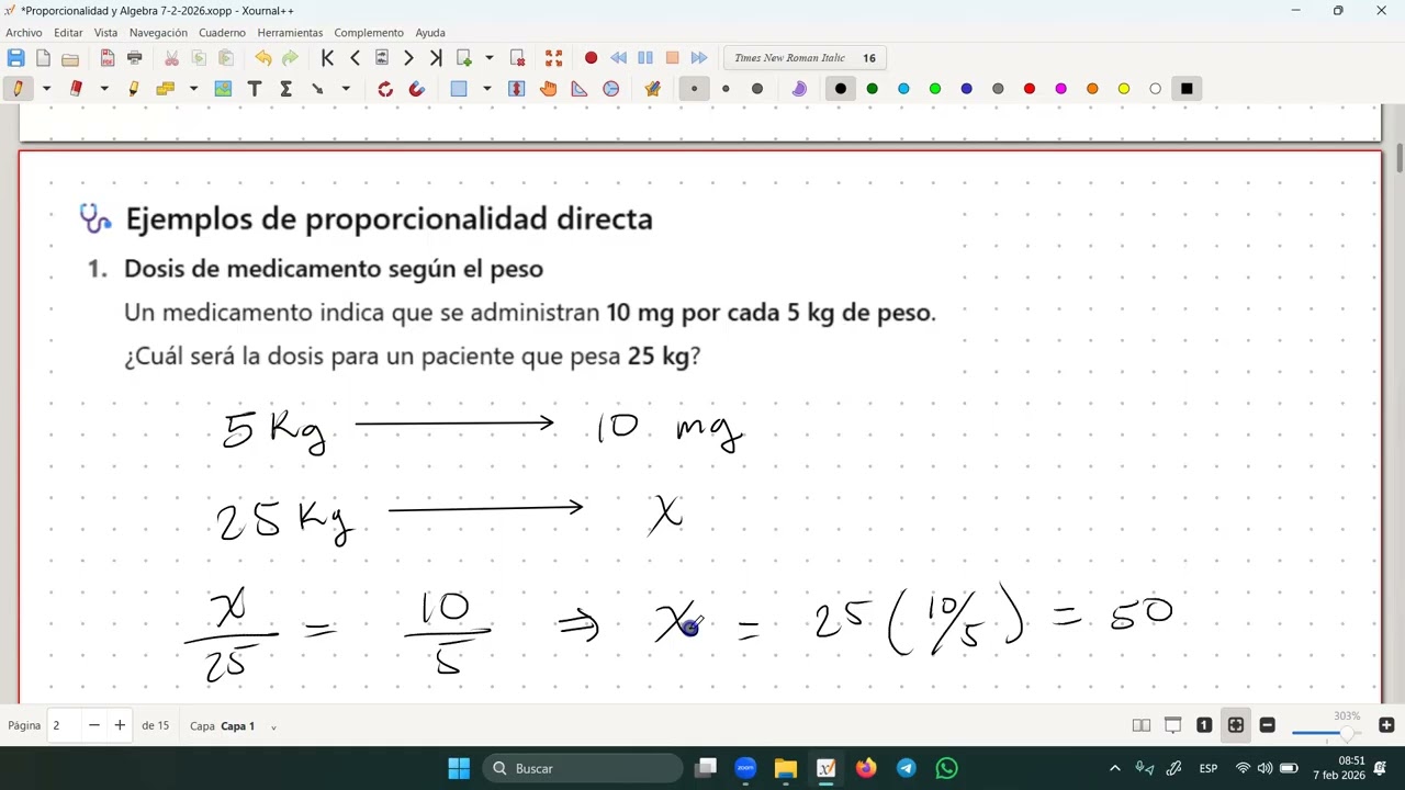 Proporcionalidad y Polinomios P1 7 2 2026