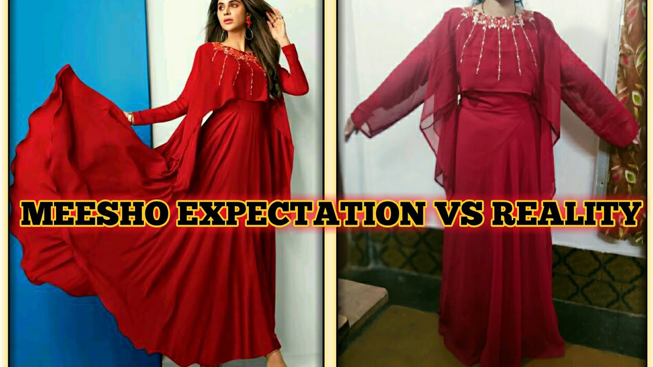 Online dress shopping expectation vs reality // Meesho expectation vs reality
