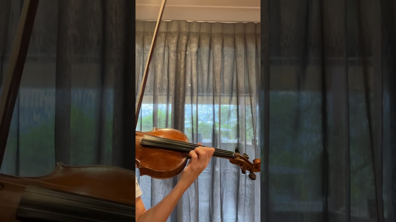 Violin scale E flat harmonic minor 4th position