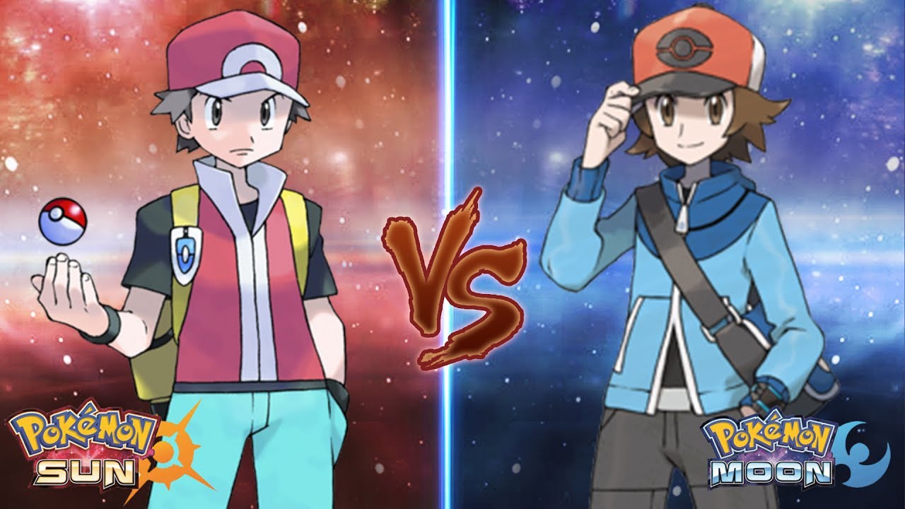 Pokemon Sun and Moon: Trainer Red Vs Trainer Hilbert (Red Vs Hilbert)
