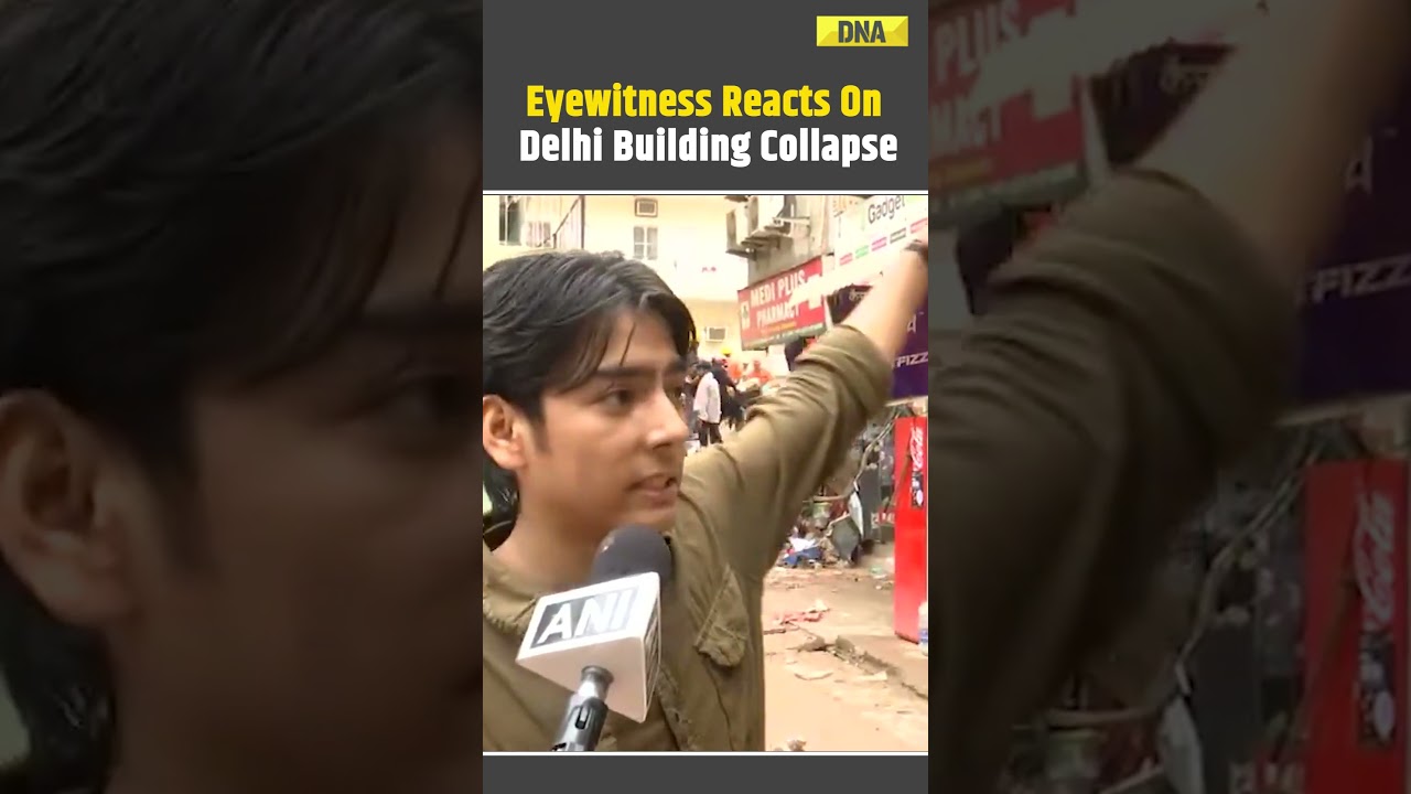 Delhi News: Eyewitness Reacts On Multi- Storey Building Collapse Near Satya Niketan