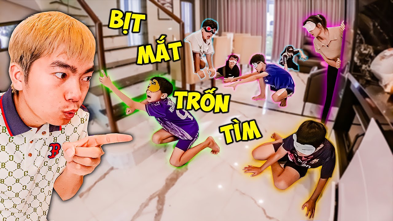 Thái Chuối Thử Thách Bịt Mắt Trốn Tìm Trong Biệt Thự - Hide And Seek In Villa