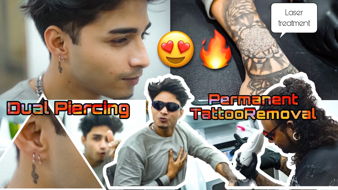 All About Tattoo Removal 🤷🏻 I My Tattoo removal + Zayn Piercing🚨 /STARBOY Vlogs