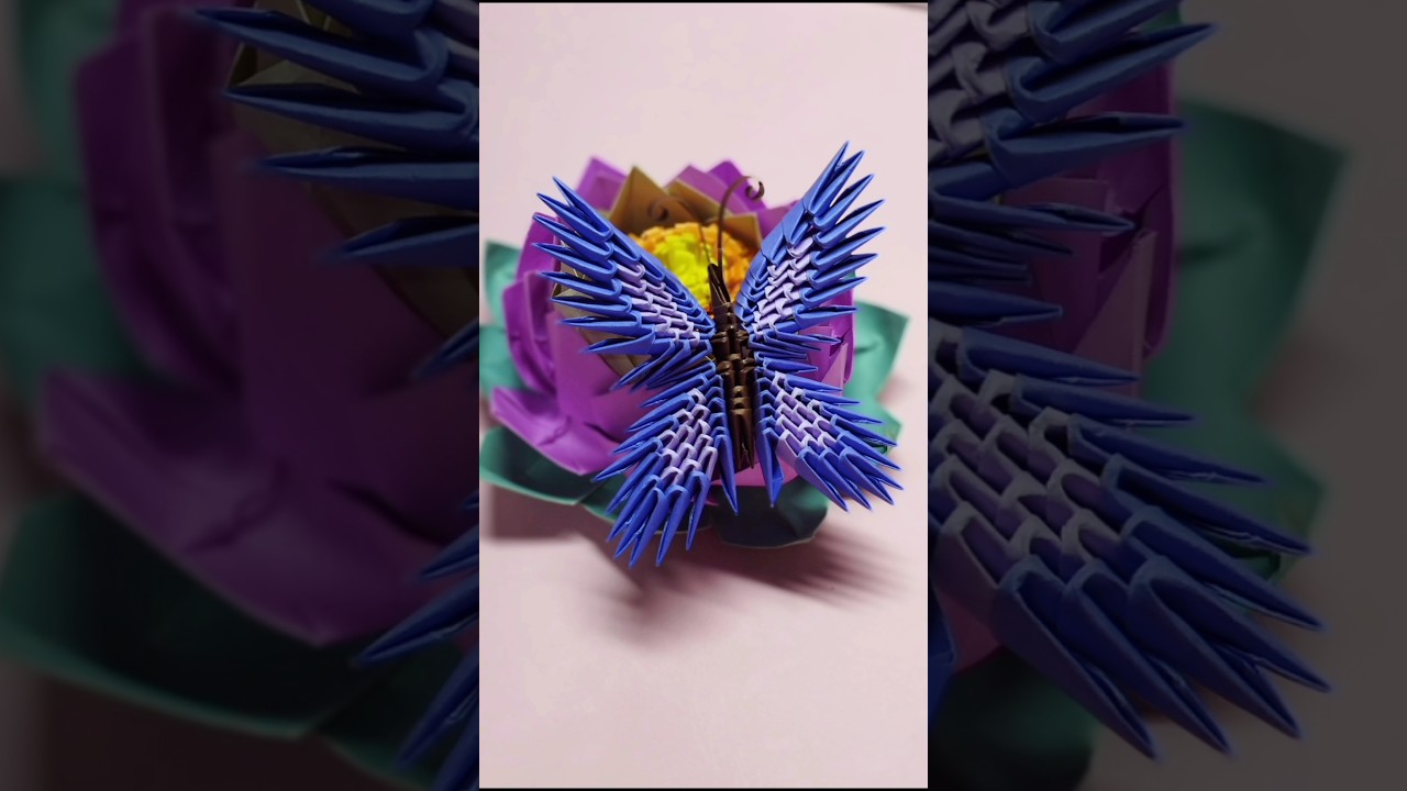 3D Origami Butterfly 🦋 Paper butterfly 