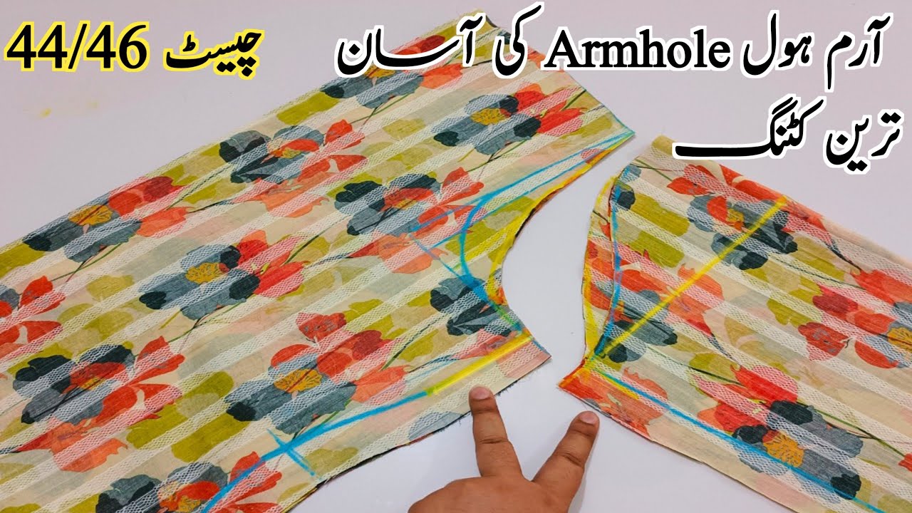 XL Kurti cutting and stitching | Armhole cutting | sleeves cutting and stitching