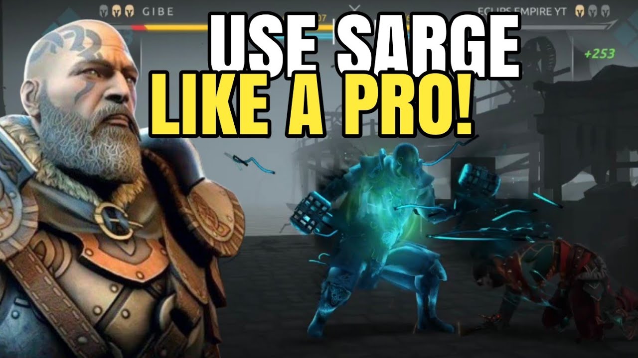 How To Use A Sarge Like A Pro 🥵 | Shadow Fight 4 Arena 