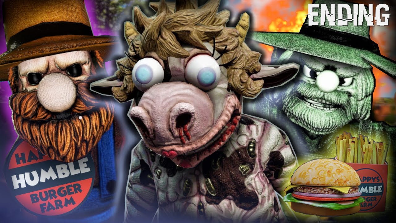 Happy Reveals Her True Form || Happy's Humble Burger Farm #4 (Playthrough ENDING)