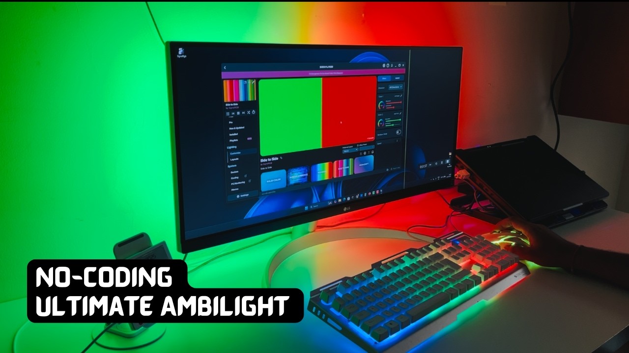 ULTIMATE WLED Ambilight Setup for $15 | NO CODING!