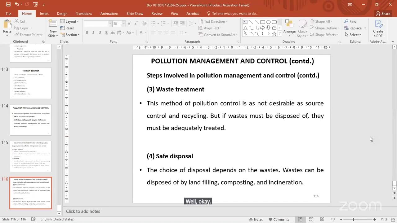 BIO 101/FSC 111 (Wednesday March12, 2025)