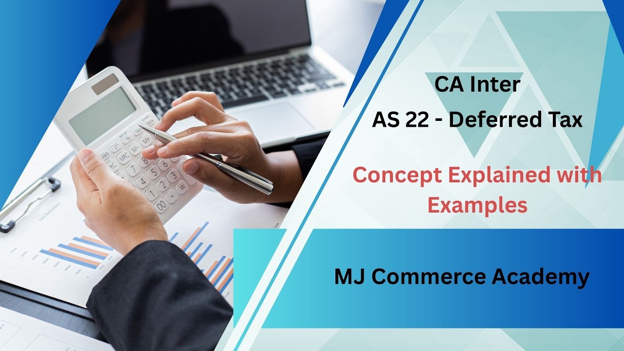 Accounting Standard -22 I Deferred Tax  I Concept Explain with Examples I CA Inter