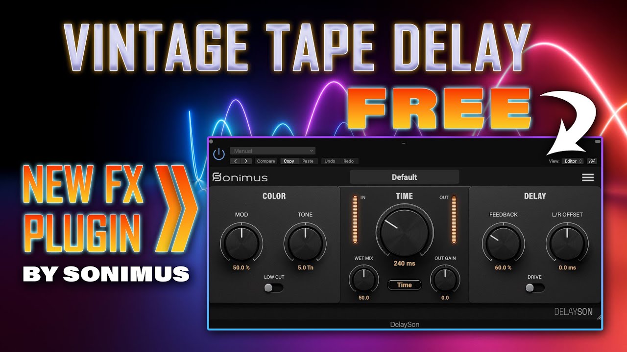 New Vintage Tape Delay! DelaySon 🎛️ FREE DOWNLOAD!!!