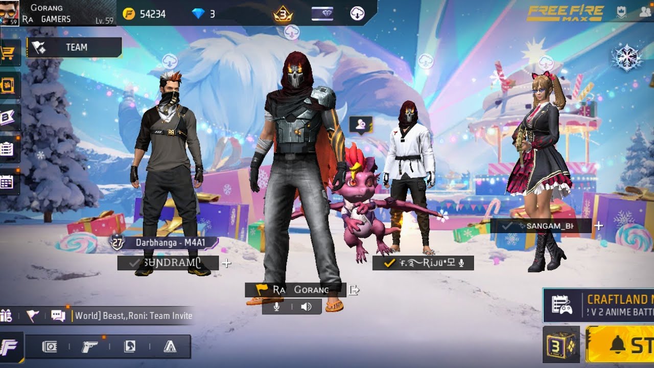 FF LIVE RA GORANG 1VS2 GUILD TEST