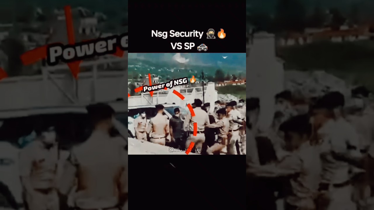 Police Slapped the NSG😡☠️👮SP Vs NSG🥷🔥 #nsg #commando #indianarmy #police #military  #power #viral