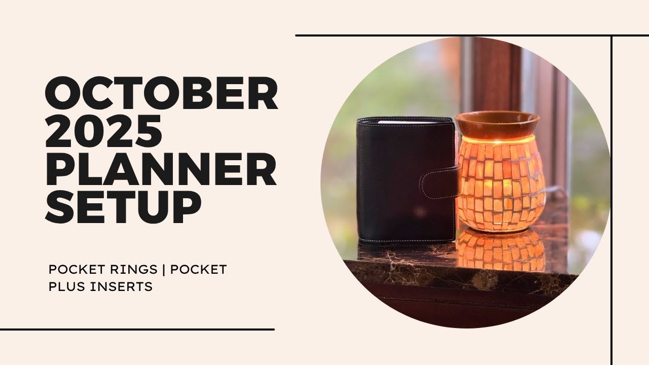October 2025 Planner Setup & Flip | Pocket Rings with Pocket Plus Inserts