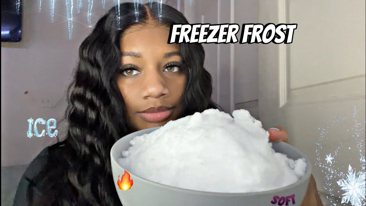 ICE ASMR | Eating A Bowl of Freezer Frost