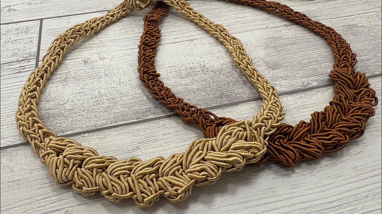 Collana all’uncinetto. Facile per tutte le stagioni. La “spiga”