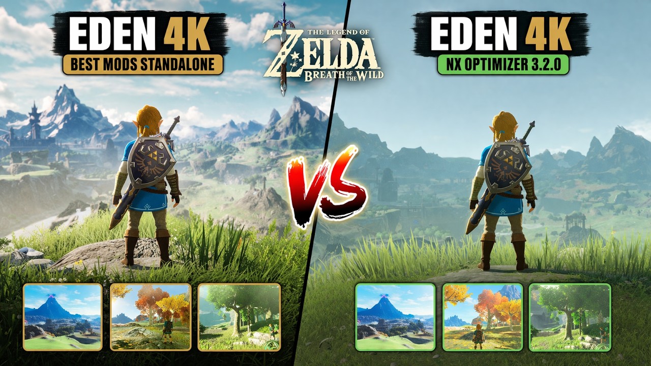 Eden Mods VS Eden NX Optimizer | 4K 9070XT | BEST MODS | The Legend of Zelda: Tears of the Kingdom