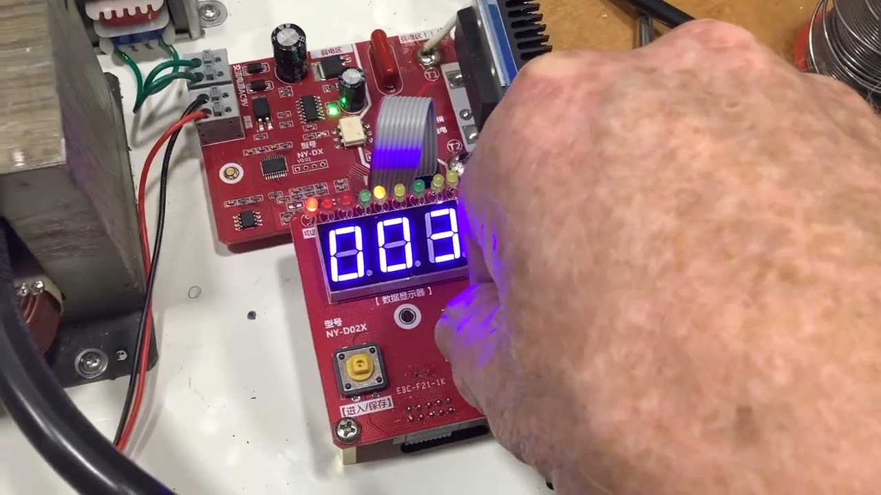 Sparkle welder upgrade with a microwave transformer and a NY-D02 welder controller