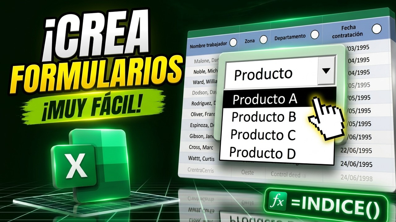 Insertar un CUADRO COMBINADO en Excel 🔽