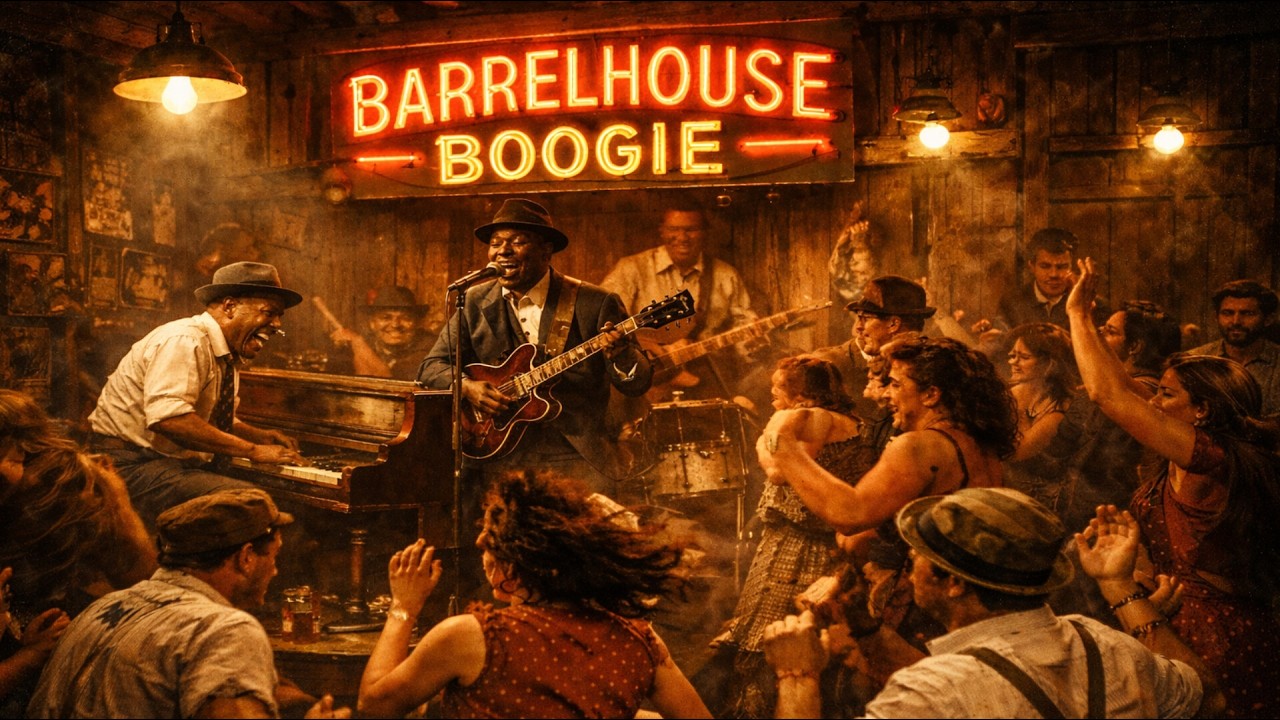 Barrelhouse Boogie - Fast & Heavy Piano Blues | Authentic Juke Joint Party