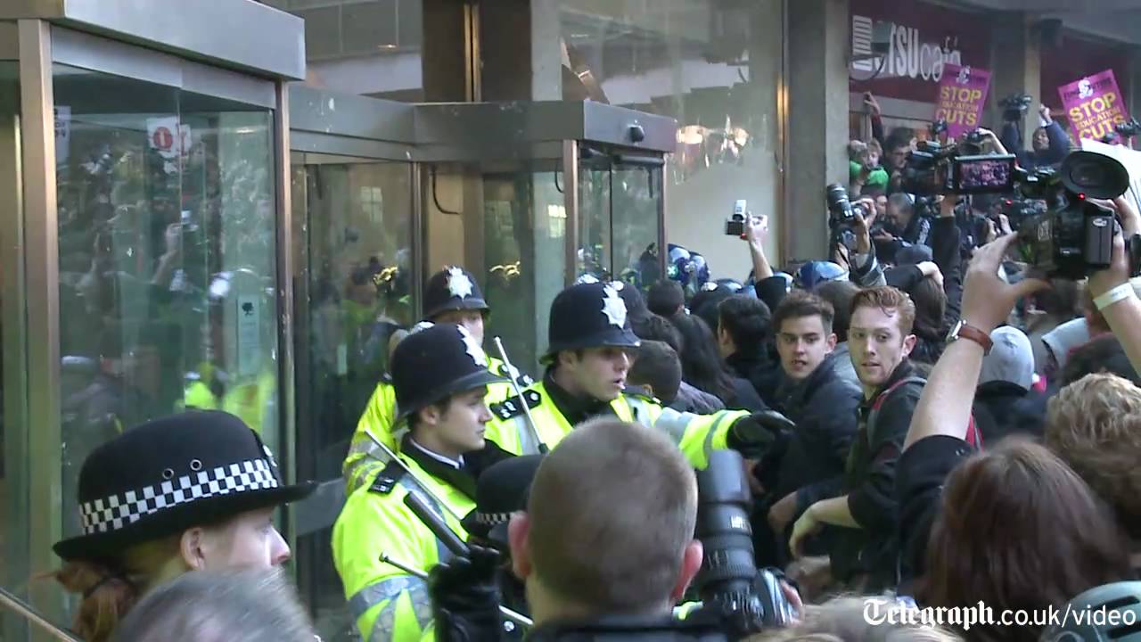 At the heart of the student riots in Millbank, London