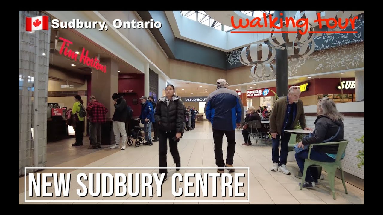 NEW SUDBURY CENTRE walking tour | Sudbury, Ontario, Canada. [4K] 🇨🇦