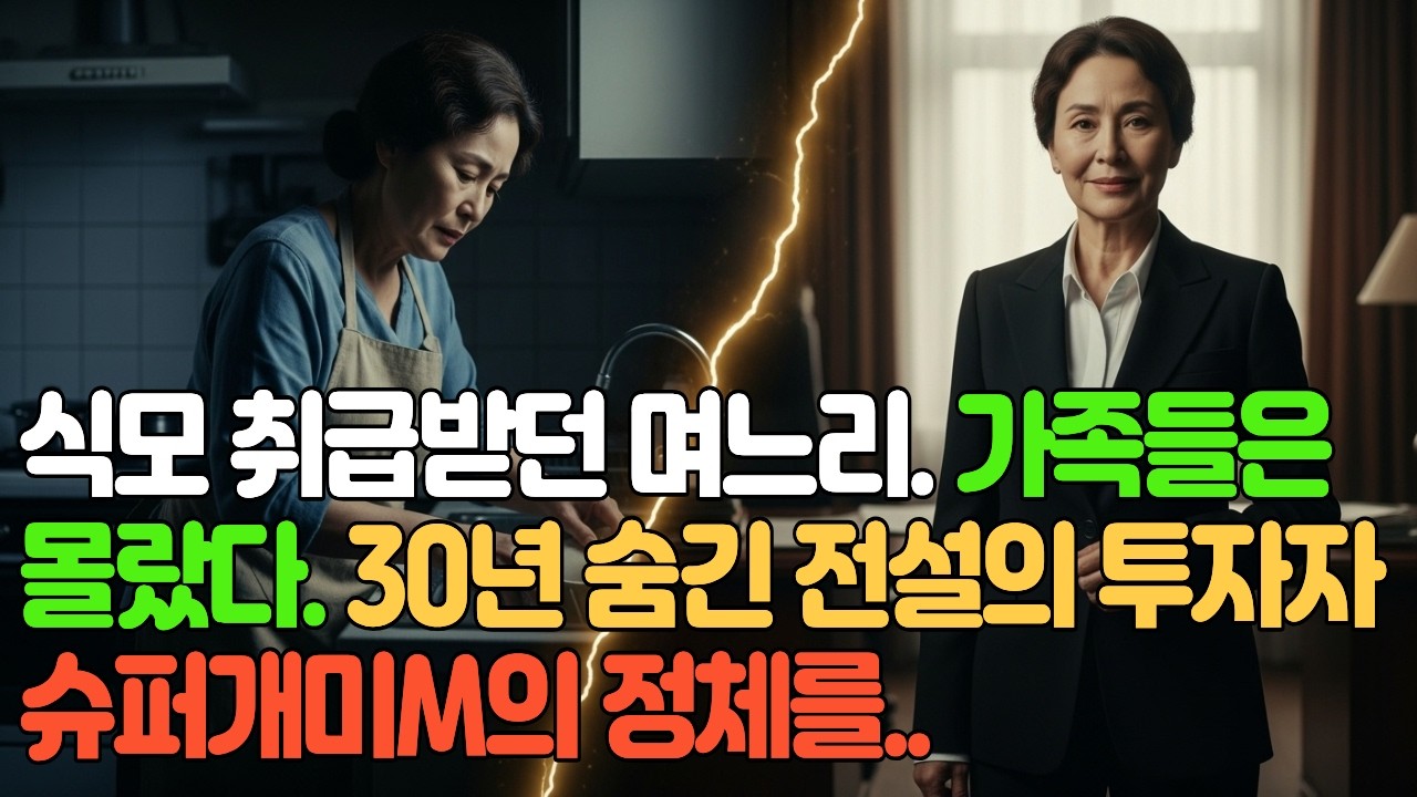 [시니어사연_법정드라마] 시댁에서 식모 취급받던 며느리. 가족들은 몰랐다. 30년 숨긴 전설의 투자자 슈퍼개미M의 정체를…