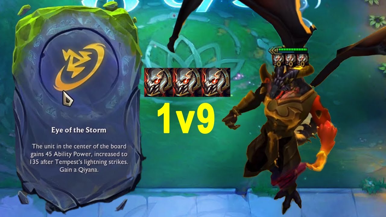 3 Titan's Resolve Swain ⭐⭐⭐ + Eye Of The Storm Augment 1v9  | TFT Set 7.5