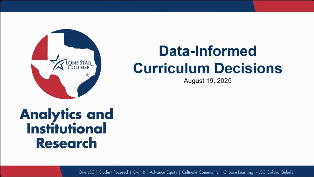 Data-Informed Curriculum Decisions