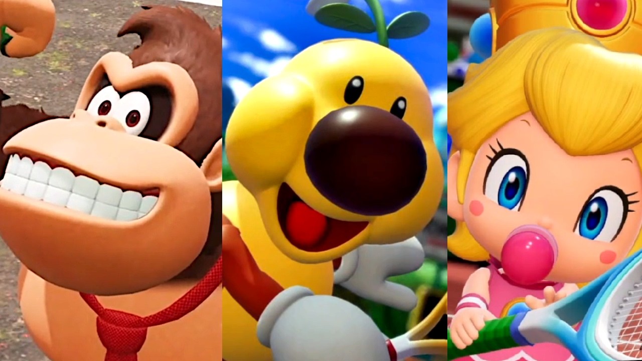 Donkey Kong, Wiggler & Baby Peach Gameplay - Mario Tennis Fever (Switch 2)