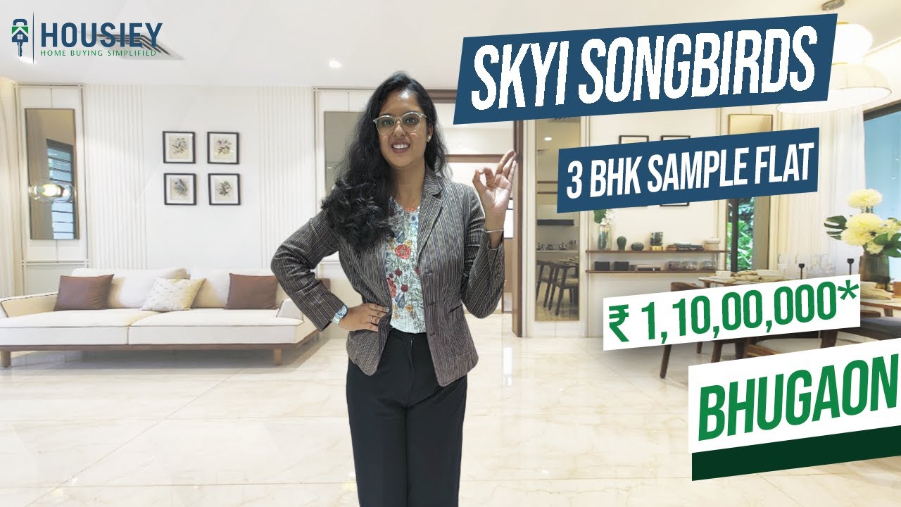 Skyi Songbirds Pune | 3 BHK Sample Flat Tour 2024 | Skyi Developers Bhugaon