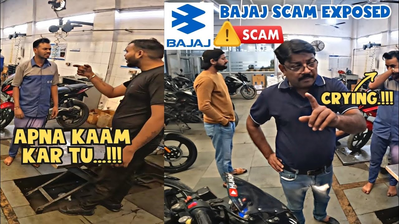 SERVICE CENTER WALO KI HUI LADAI🤬🤬🤬||BAJAJ Service center Exposed ||#bajaj #exposed#scam#viral