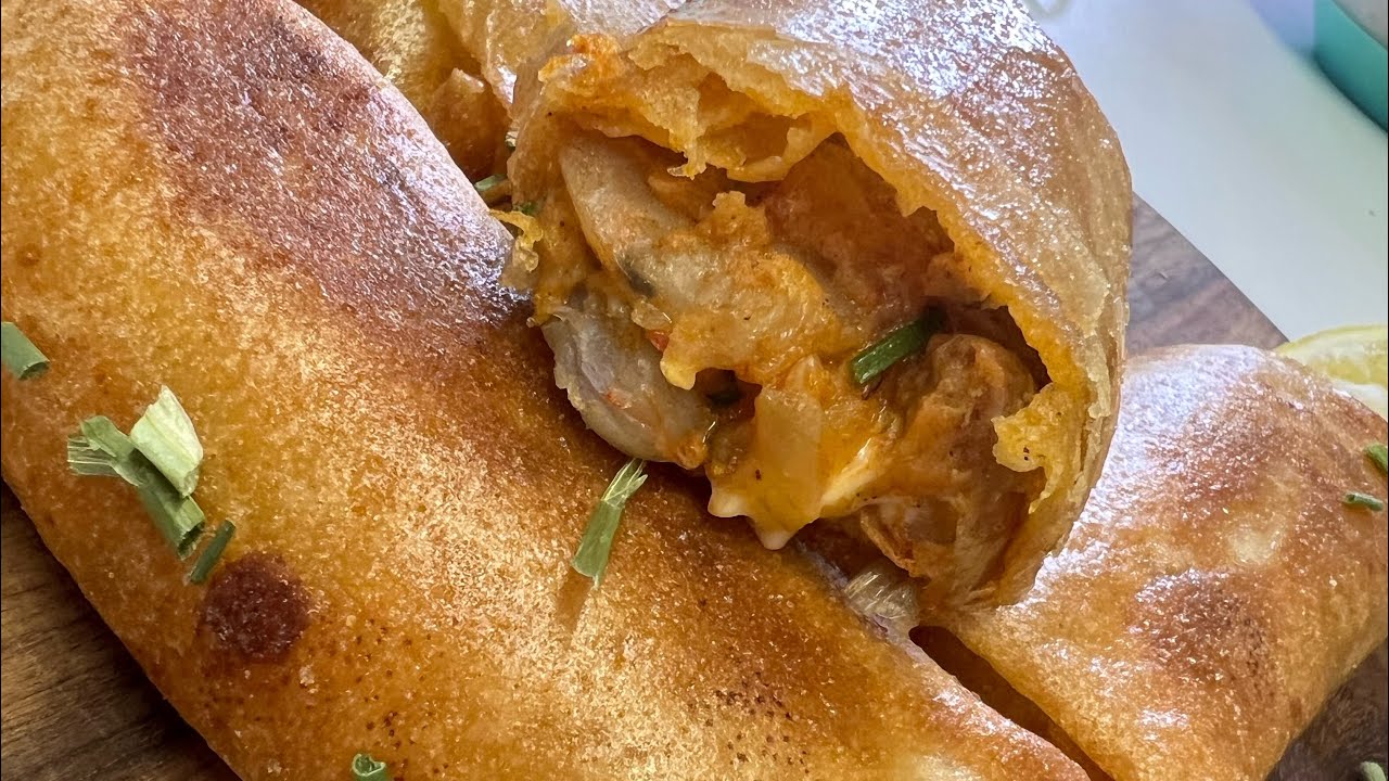 Bourek crevette بوراك كروفات  رائع المذاق أكدولي على تفرميج