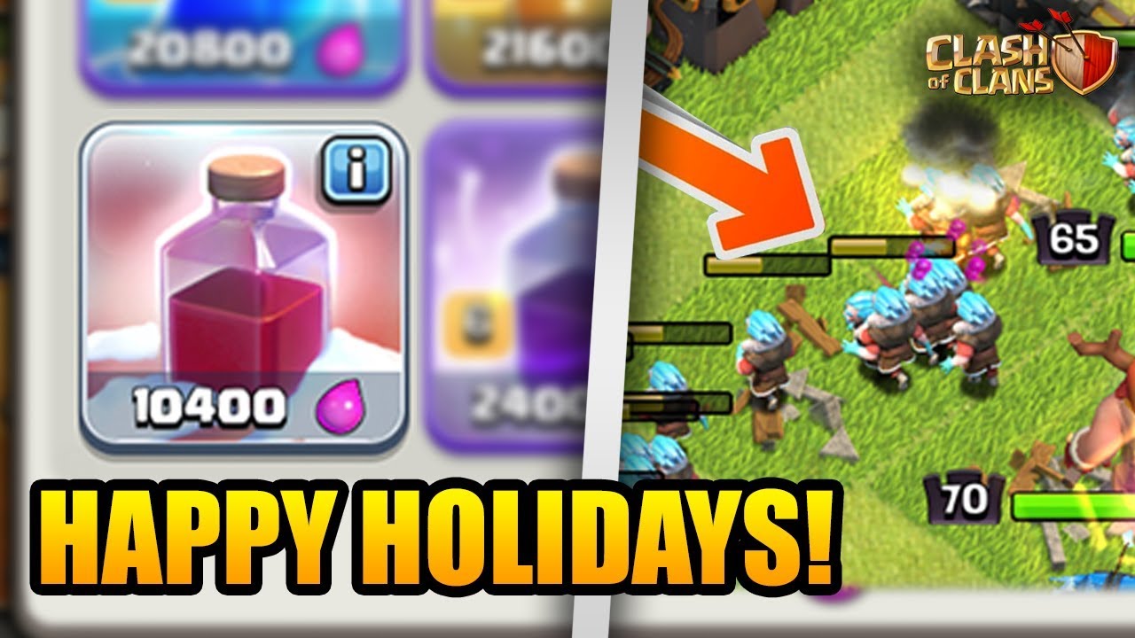 ALL SANTA SURPRISE + ICE WIZARD Attack! | Clash of Clans Holiday Update Is Here!